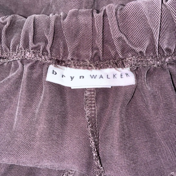 Bryn Walker Casbah Brown Elastic Waist 100% Tencel Wide Leg Pants Women Size M - Picture 3 of 10